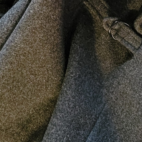 Espirit Women's Gray Hooded Jacket 90% Wool - Picture 8 of 11